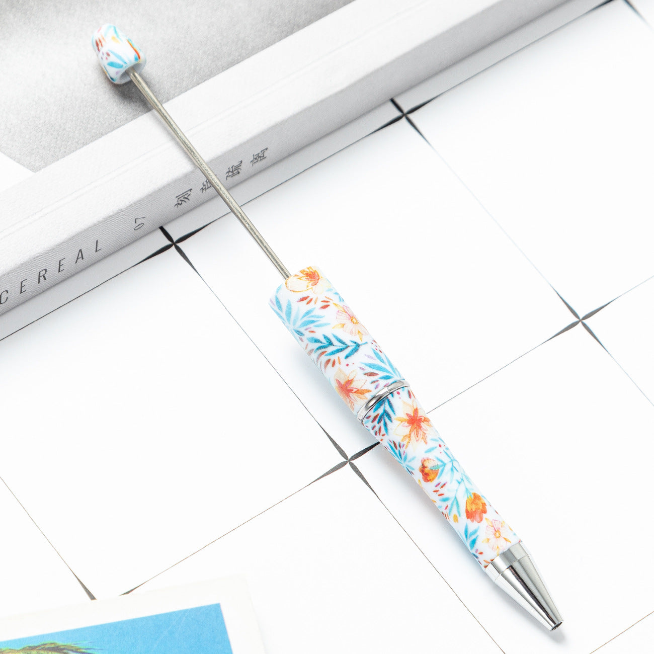 Wholesale Beadable Pens Cow Print Leopard Print Christmas Plastic Pen DIY for Beaded